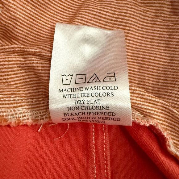 Wildfang "The Essential Denim Work Skirt" Coral Utility Cargo Skirt, NEW Size 1X - Picture 5 of 8